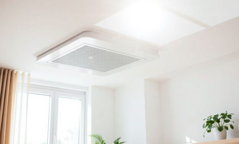 Système de ventilation moderne dans une maison
