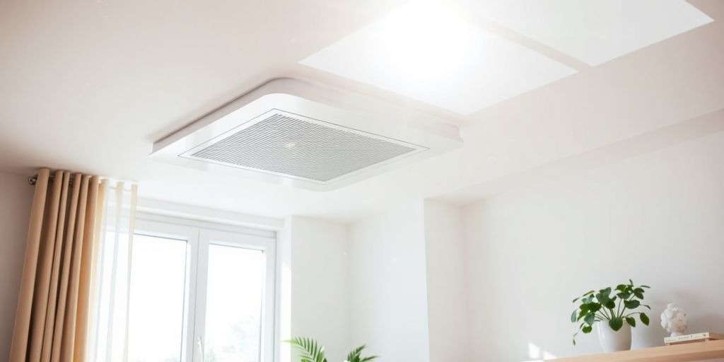 Système de ventilation moderne dans une maison
