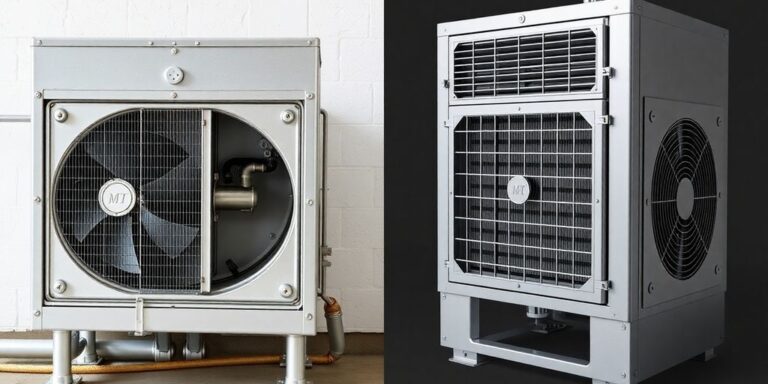 Deux unités de ventilation avec échangeurs distincts.