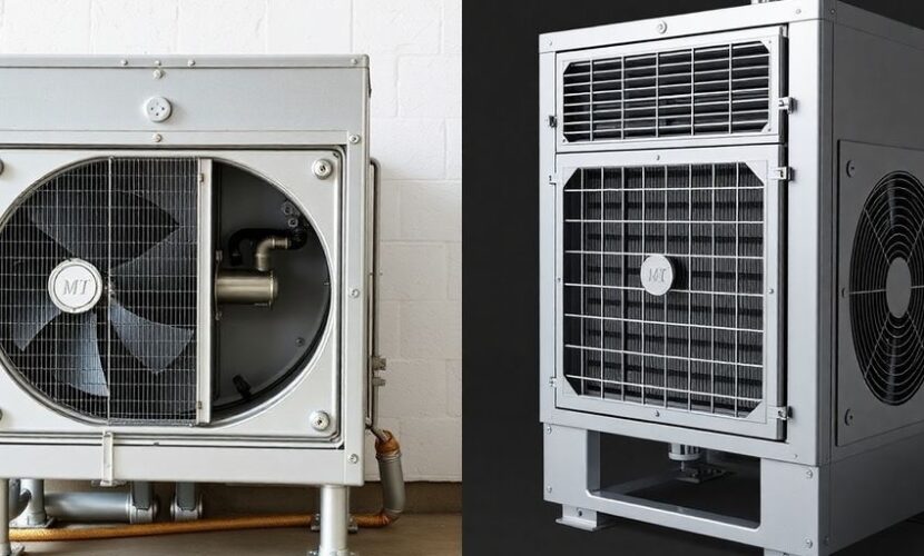 Deux unités de ventilation avec échangeurs distincts.