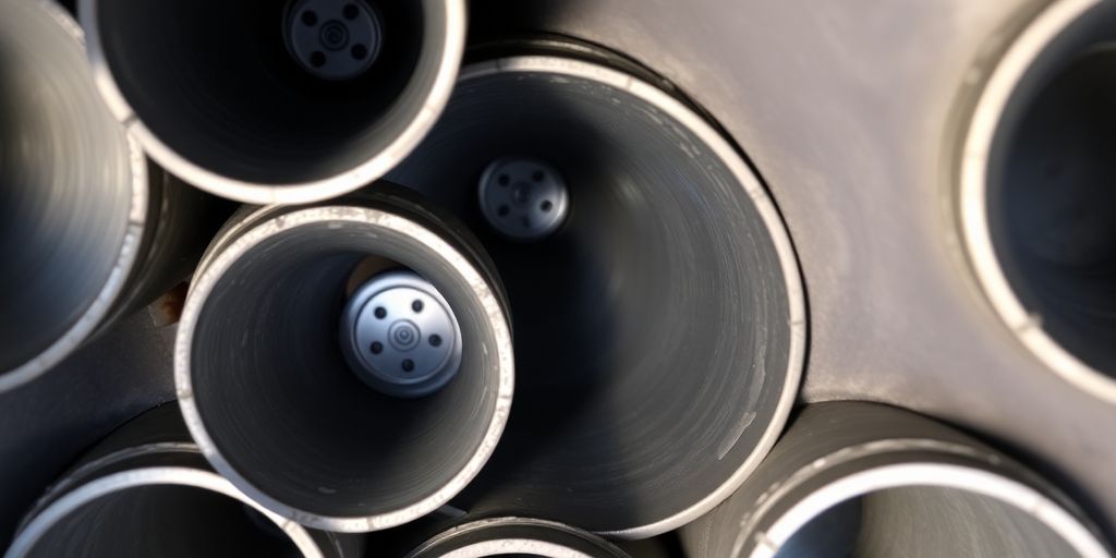 Conduits de ventilation en coupe transversale.